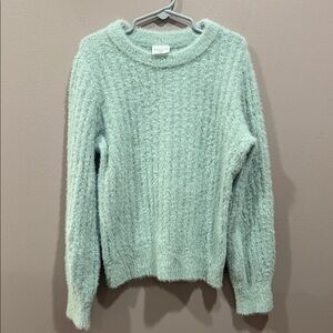 Abercrombie Kids Soft Textured Sweater in Light Bluish‎ Green